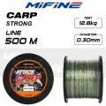 Монофильная леска для рыбалки MIFINE ATTACK CARP (500м); (d - 0,30мм); (тест - 12,8кг)