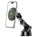 Автодержатель магнитный с беспроводной зарядкой 15Вт / МagSafe
