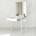 Туалетный столик c ящиком зеркало с LED подсветкой белый/белый