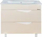 Тумба с раковиной Bellezza Эйфория 105 бежевая