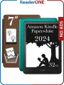 Электронная книга Amazon Kindle PaperWhite 12 Gen 2024 32Gb Metallic Jade с обложкой ReaderONE PaperWhite 2024 Brown
