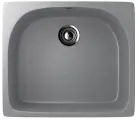 Мойка кухонная Ulgran U-408 -342 прямоугольная, 51x59, серая, матовая, российская