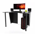Игровой компьютерный стол Лакер, 120x80x75 см, чёрный с чёрной кромкой