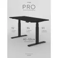 Стол компьютерный с регулировкой высоты для работы стоя сидя 2-х моторный liftdesk Pro Черный/Черный, ЛДСП Egger 138х67.5х2.5 см