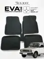 Коврики для автомобиля Чехлоff, комплект 5 штук, EVA, 3D, для ВАЗ 2107, черный