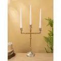 Подсвечник на 3 свечи «Кросс», 27×10×40.5 см, алюминий