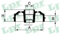 Барабан тормозной (с подшипником) 7D0699CA Lpr арт. 7D0699CA