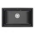 Мойка кухонная Granula KS-7303U, чёрный, кварцевый композит, прямоугольная