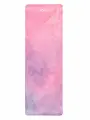 Коврик для йоги и фитнеса Kama, 6 мм, нескользящий, TPE, микрофибра, розовая платина