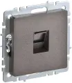 BRITE Розетка компьютерная RJ45 кат.5E РК10-БрТБ темная бронза , IEK BR-K10-1-K45 (1 шт.)