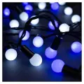 Электрогирлянда Luazon Lighting Decor нить Шарики, 20 м, 200 ламп 1 12 Вт светодиоды 200 шт. бело-синий/черный провод