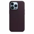 Чехол-накладка Leather Case MagSafe / Для iPhone 13 Pro Max / Dark Cherry / Цветная анимация