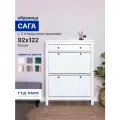 Тумба для обуви ГУД ЛАКК САГА, ЛДСП, МДФ, матовая, 92х122 цвет белый