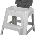 Стремянка-табурет пластиковая Бытпласт Volf 2 ступени, максимальная нагрузка 120 кг