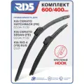 600 400 мм. Hook Крючок. Комплект бескаркасных щеток стеклоочистителя RD5 дворники на Kia Cerato Hatchback; Киа Церато Хэтчбэк ; Cerato Sedan; Киа Церато Седан ; Rio 4; Киа Рио 4