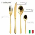Столовые приборы Sambonet Taste золотой, 24 предмета
