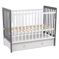 Кровать детская Фея 328-01 белый-графит