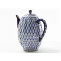 Кофейник 1200 мл Императорский фарфоровый завод Тюльпан Кобальтовая сетка