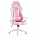 Кресло Everprof Katana, экокожа, геймерское, розовое, с поясничным упором