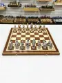 Шахматы деревянные подарочные Англия полистоун большие 60 см