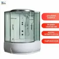 Душевая кабина WeltWasser WW500 Emmer 13555 135x135 10000003290, стекло прозрачное, профиль серебристый, с крышей, универсальная