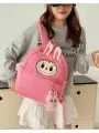 Рюкзачок Детский Мягкий с Брелком Лабубу Labubu Backpack Цвет: Розовый