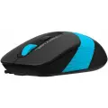 Мышь A4TECH Fstyler FM10S, оптическая, проводная, USB, черный и синий [fm10s usb blue]