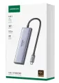 Док-станция/ USB-хаб UGREEN CM511 USB Type-C 3xUSB 3.0 Type-A USB Type-C HDMI 100Вт Серый 15597_ 15597_