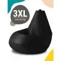Кресло мешок MyPuff, бескаркасное кресло, пуфик мешок, размер 3XL, оксфорд, черный