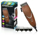 Машинка для стрижки волос ERGOLUX ELX-HC02-C10 10W, 4 насадки, щетка+смазка, 220-240V, цвет дерево