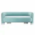 Диван PECOLA, трехместный, 1800х780х780, белый сине-голубой