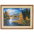 Набор для вышивания крестом Риолис Озеро в горах, 1235, 60*40 см