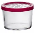 Банка малая 220мл. Бейзик с кр. цв. фуксия