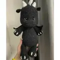 Вязаная игрушка дракон