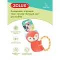 Игрушка тяни-толкая с пищалкой плюшевая Хитрый лис, 20 см, ZOLUX