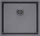 Мойка кухонная Paulmark Lassan LA49-GM вороненая сталь
