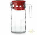 Кувшин Pasabahce Kosem, 1235 мл (красная крышка)