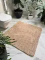 Коврик Natali's Carpets для пола для ванной и туалета из микрофибры/бежевый 160х160