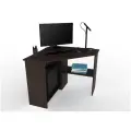 Стол письменный, компьютерный, угловой с полками Corner 900 Венге, 90*90 см.