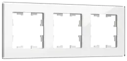 Рамка 3-м BRITE РУ-3-2-БрБ стекло бел. IEK BR-M32-G-K01
