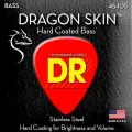 DR DSB-45 DRAGON SKIN струны для 4-струнной бас-гитары прозрачное покрытие нержавеющая сталь