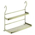 Полка на рейлинг двухъярусная (бронза)