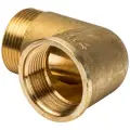 Отвод 90° латунный резьбовой равнопроходный STOUT (НР/ВР) - 1 1/4