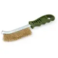 Комплект 7 штук, Щетка металлическая Дело Техники пластик рукоятка, латунная щетина (270231)