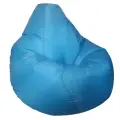 Мир Пуффов Кресло-мешок «Груша» размер- XXL(ростом до 170см), Лазурный оксфорд , с ручкой для переноски