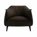 Кресло дизайнерское BELLO STANDART из экокожи. Цвет темно-коричневый. Размер 63x72x79 (д/ш/в)