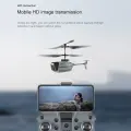 Радиоуправляемый вертолет KY202, беспилотный летательный аппарат для преодоления препятствий, игрушечный вертолет с дистанционным управлением для детей старше 14 лет, серый, 1 батарея