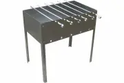ROYALGRILL Мангал складной 50x30см 0,5мм +6шампуров в коробке, 80-046