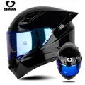 Шлем SOMAN REVO, XL, двойной линзой, ярко-черный с синим оттенком