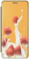 Чехол-книжка на Apple iPhone 11 Pro / Эпл Айфон 11 Про с рисунком Клубника и сливки золотистый